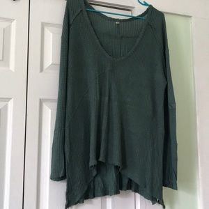 Forest Green Oversized Free People Thermal